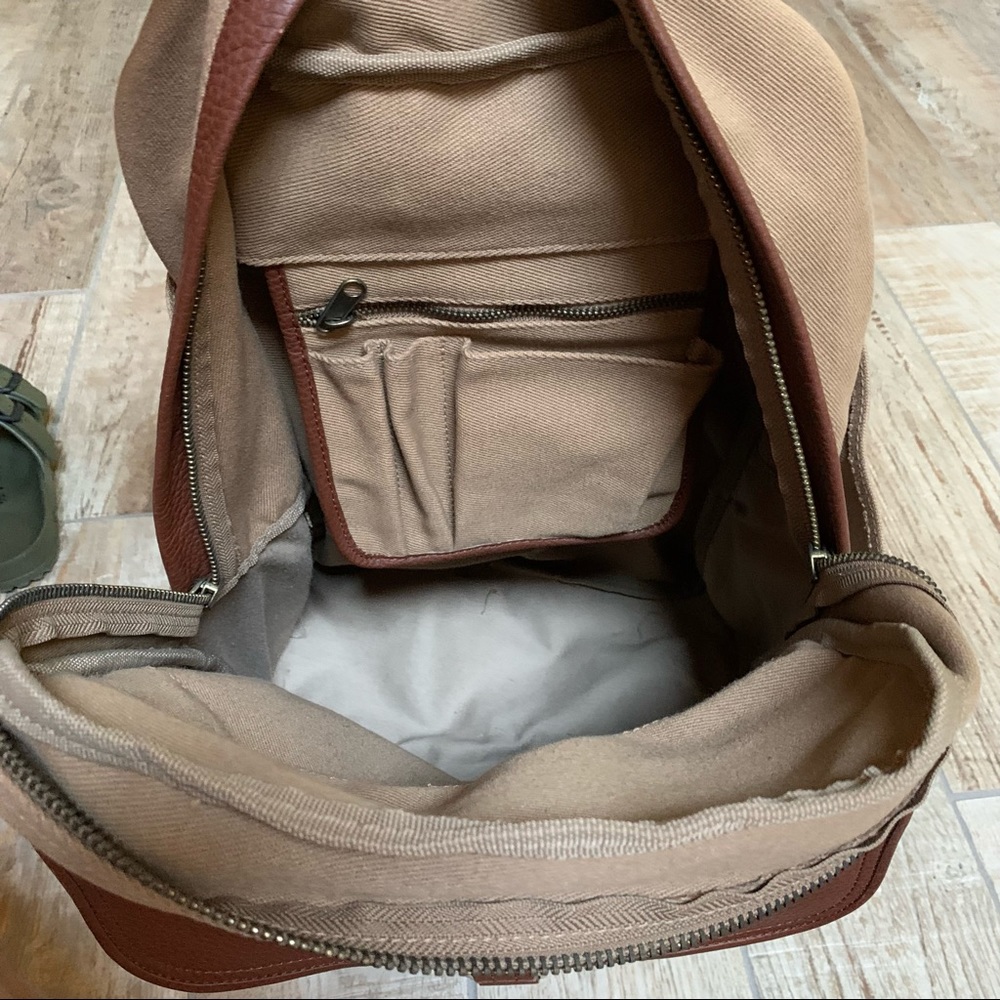 Wool rich Top Zip Backpack - Picture 5 of 6